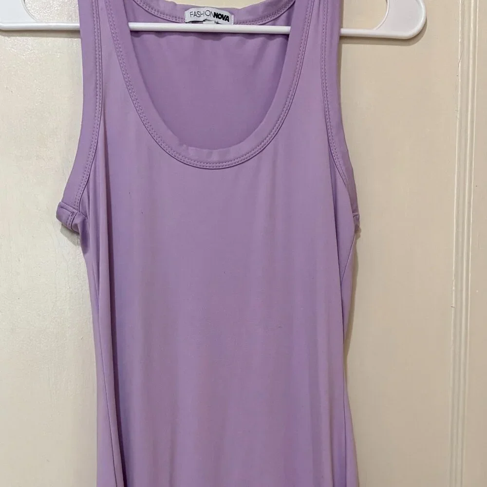 Fashion Nova Better Without You Lavender Midi Dress - Picture 3 of 5